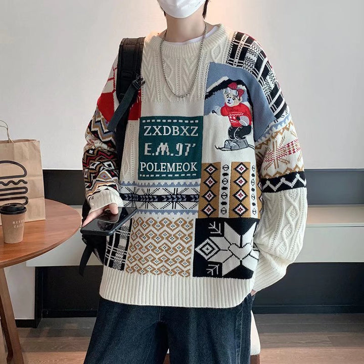 Men's and Women's Knit Sweater, Crew Neck, Lined