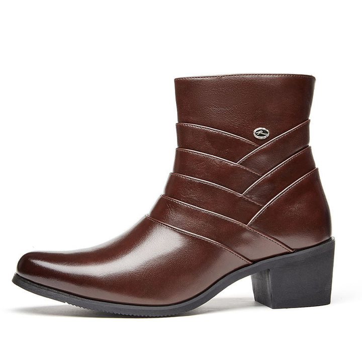 Men's Chelsea boots with subtle elevation