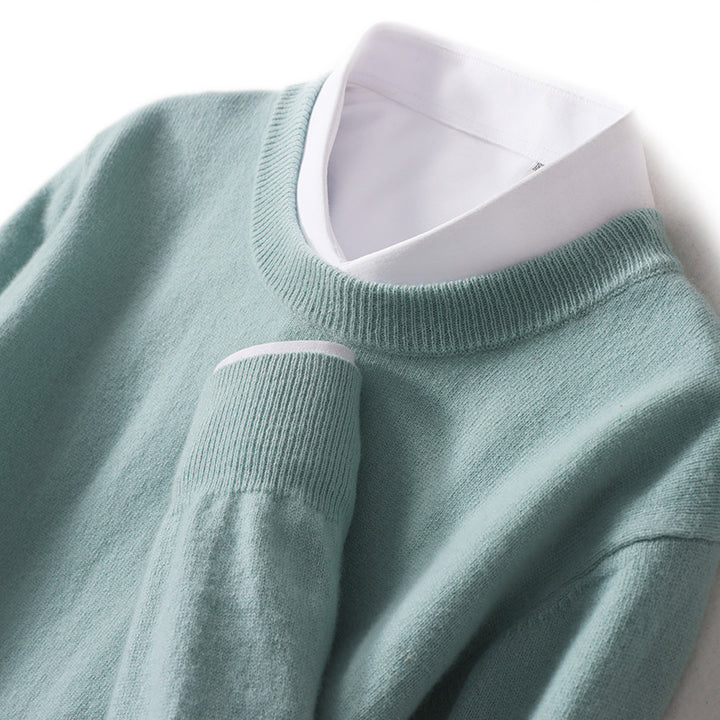Men's pullover, round neck, loose fit
