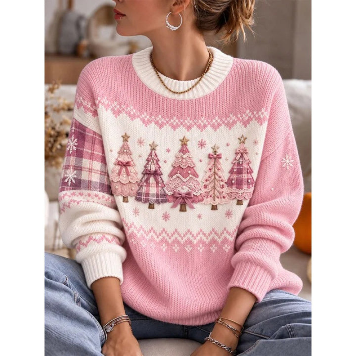 Women’s Christmas sweater with 3D print