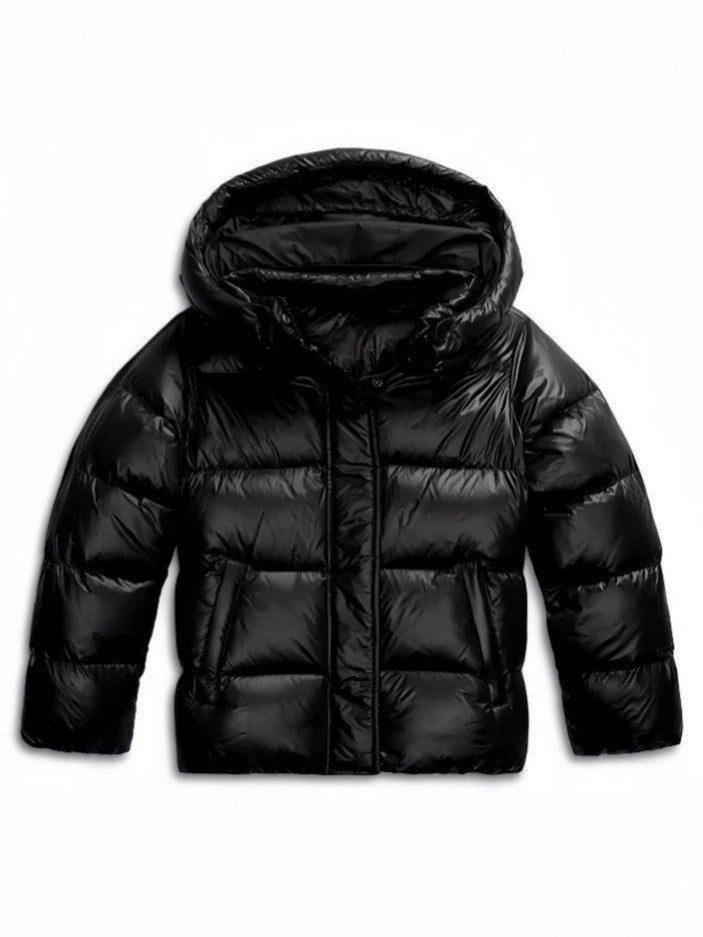 Padded women's hoodie in modern style