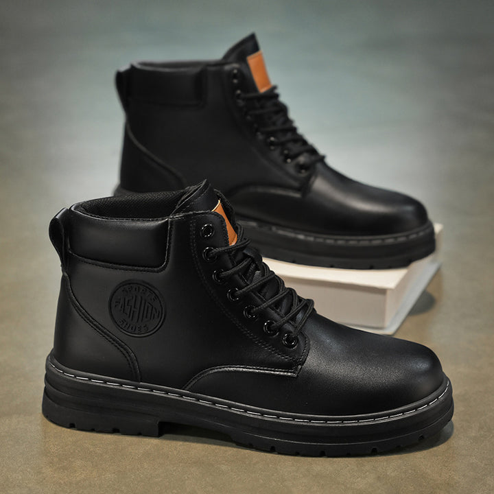 Men's boots, ankle-high, casual design