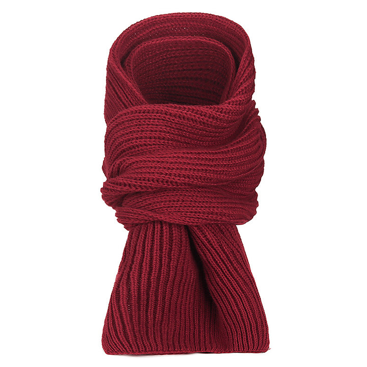 Knitted hat and long scarf set