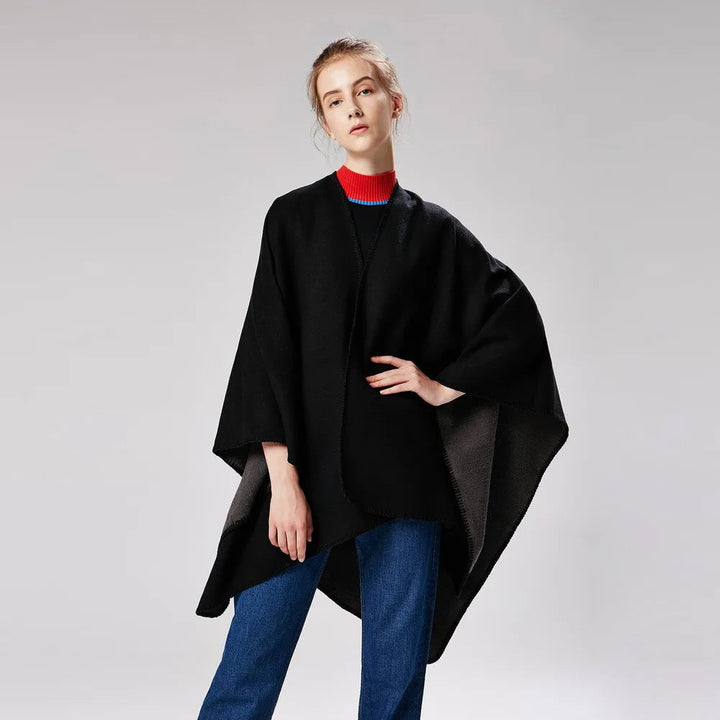 Mune | Warmer Poncho with Flowing Cut