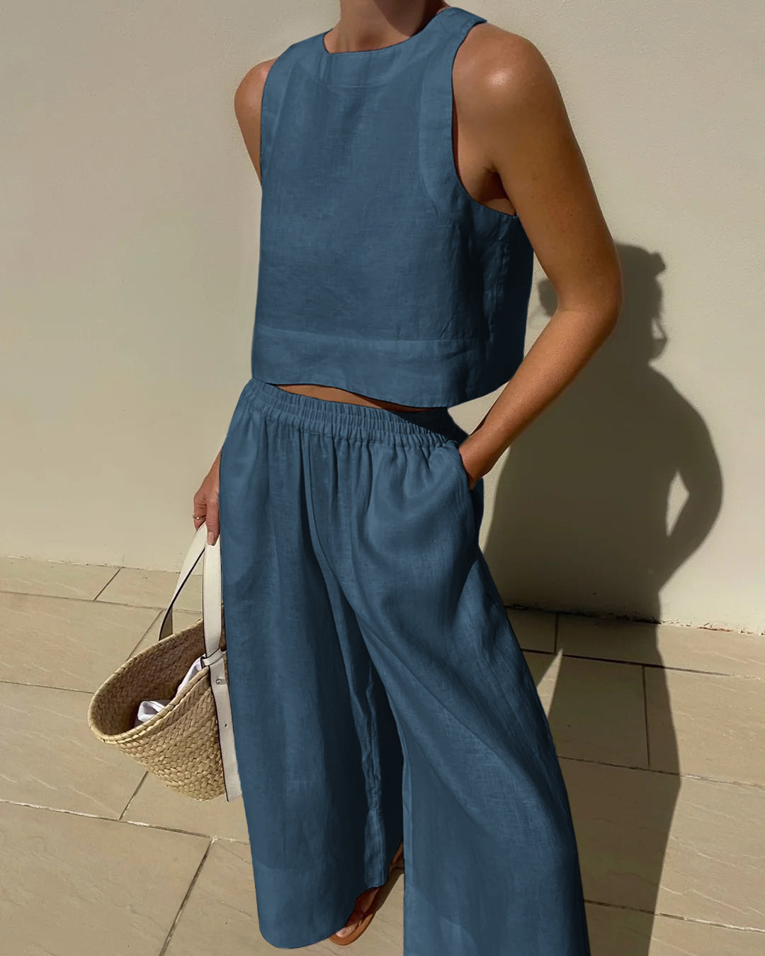 Mune Fashion | Linen Two-Piece Summer Set Women