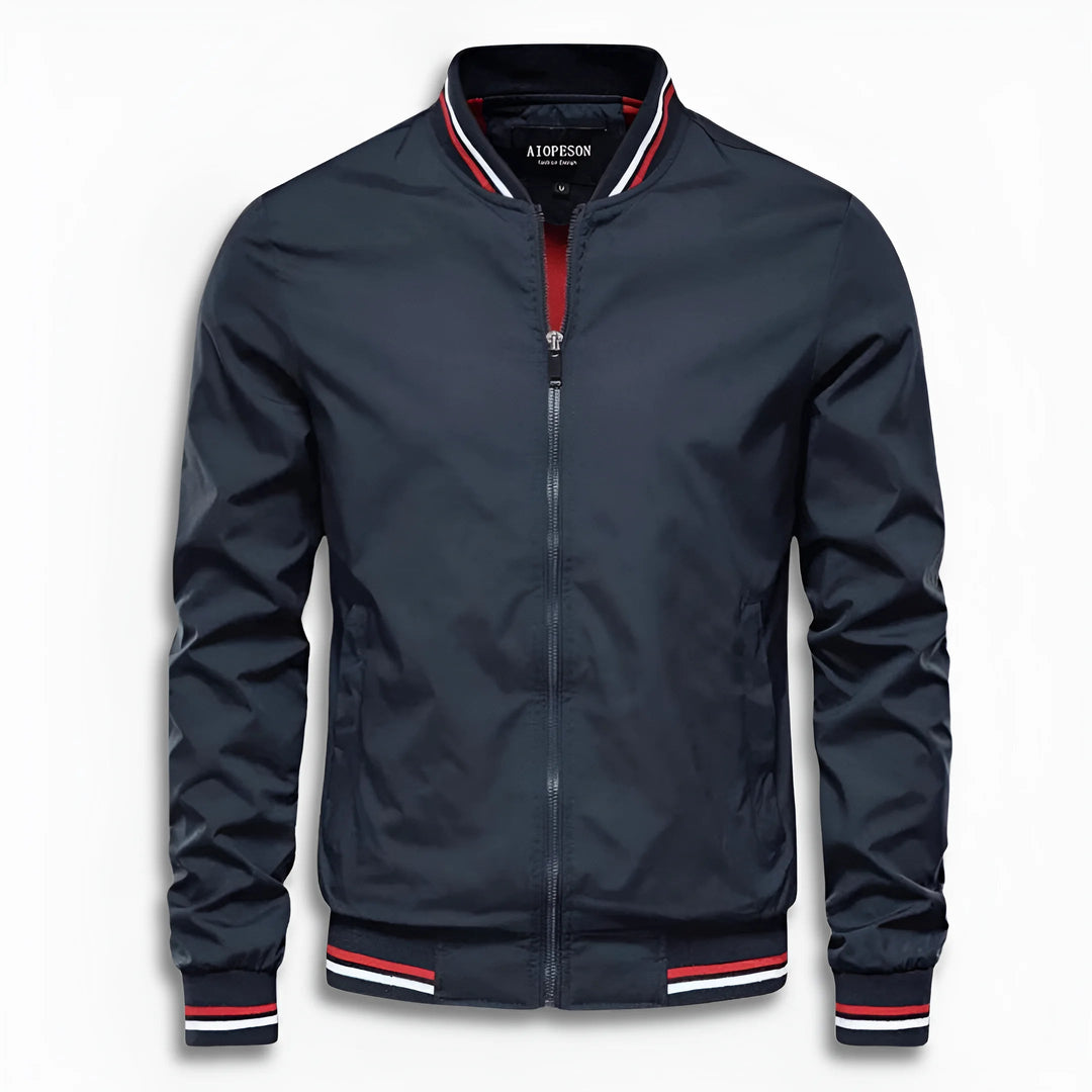 Men's Casual Transitional Jacket with Water-Repellent Surface & Stand Collar | Mune Fashion
