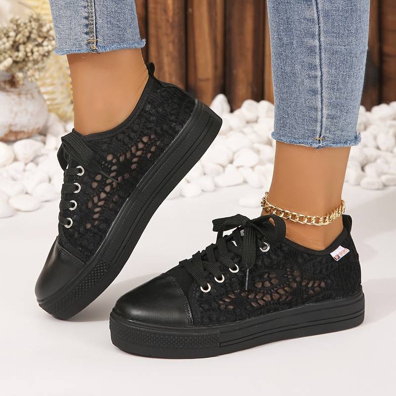Mune Fashion | Chic and Airy Lace Sneakers