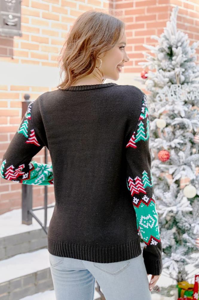 Mune | Christmas Dinosaur Knit Pullover