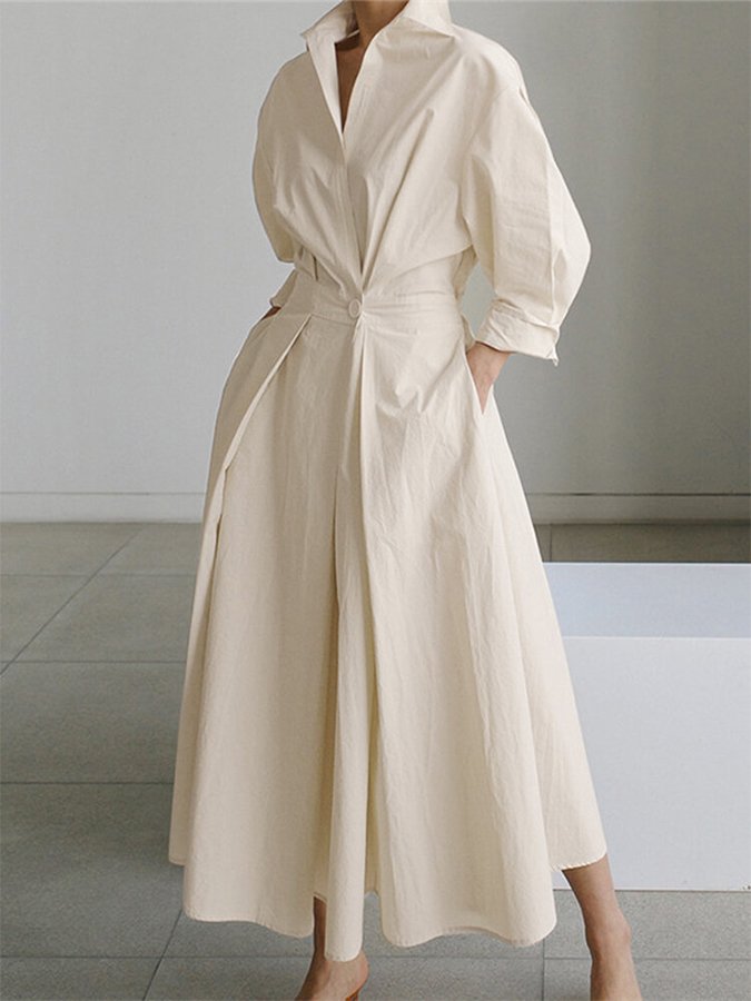 Mune | Elegant Shirt Dress with Buttons