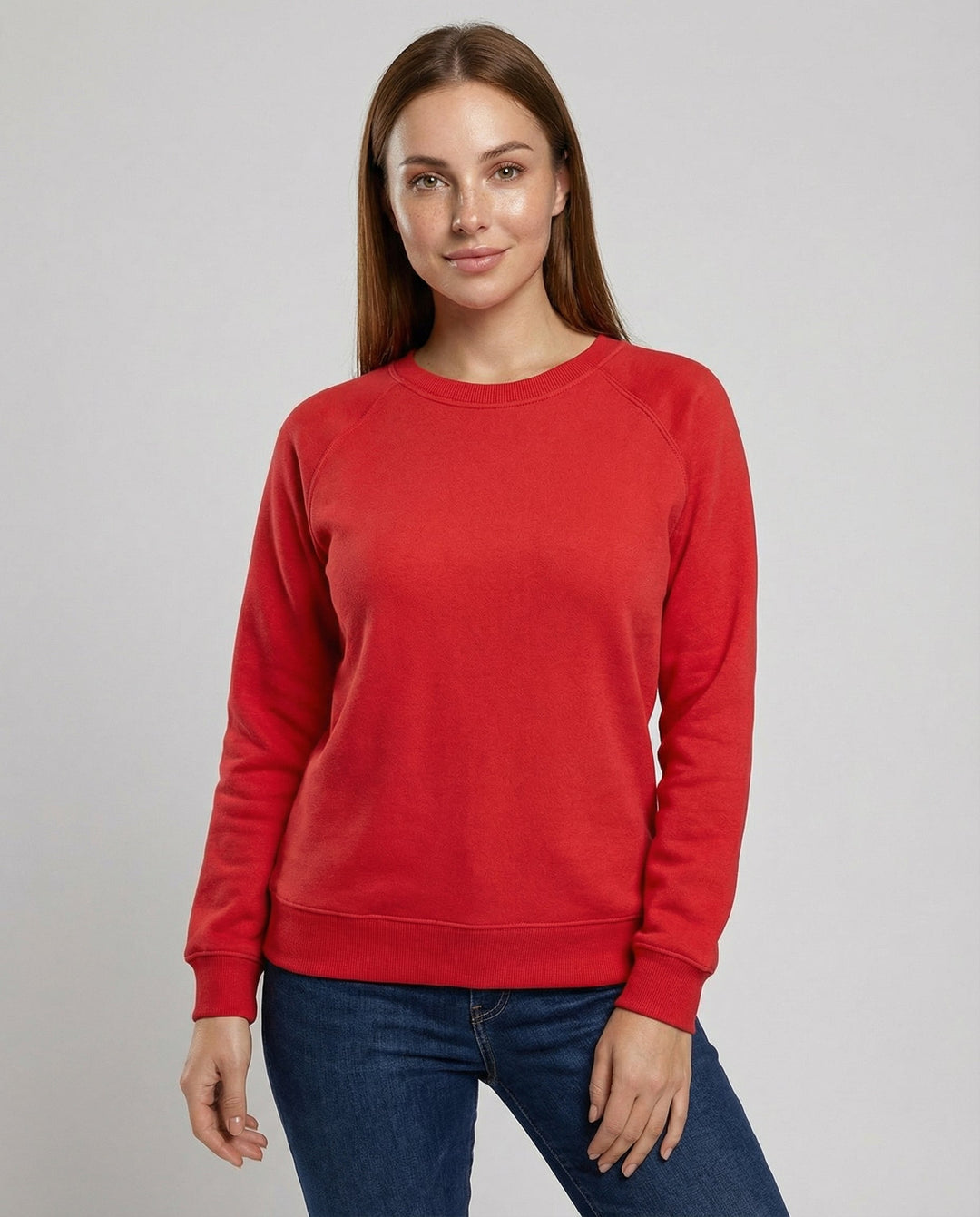 Comfortable Crew Neck Sweatshirt Women