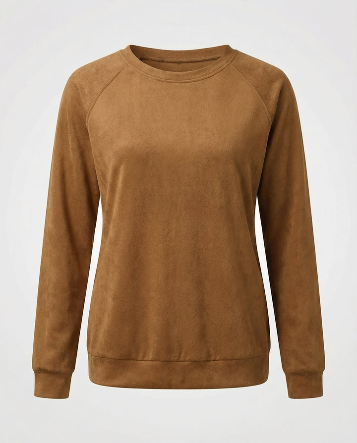 Comfortable Crew Neck Sweatshirt Women