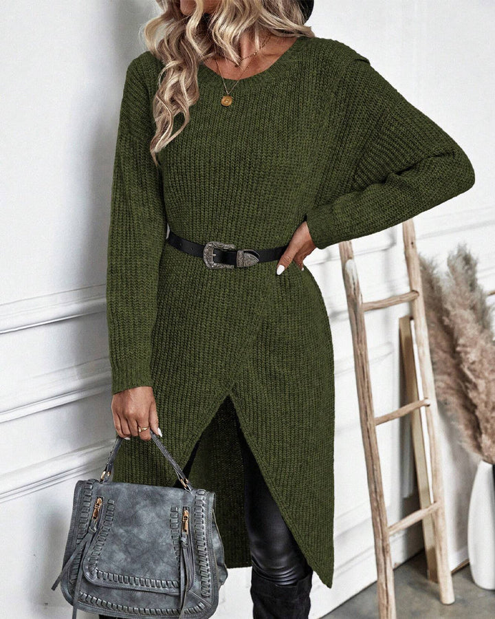 Mune | Sweater dress with irregular hem
