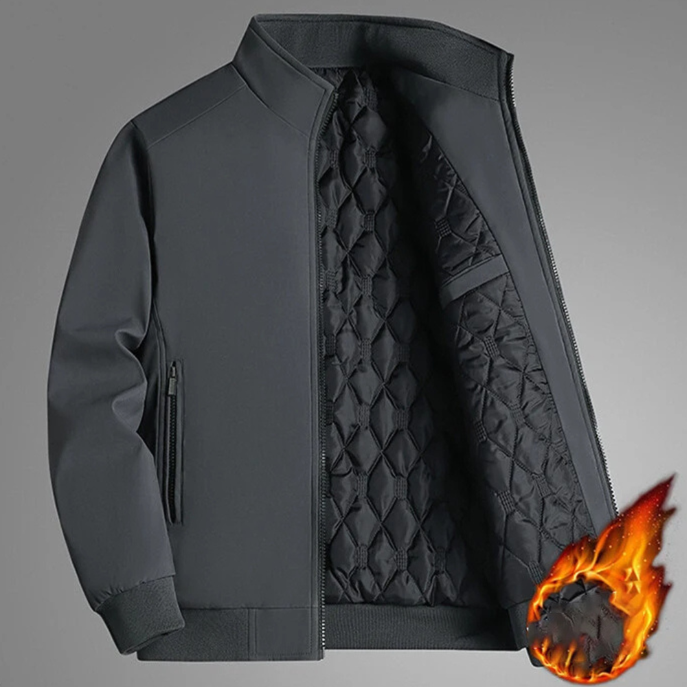 Mune | Colorful Winter Jacket with Stand-Up Collar for Men - Stylish