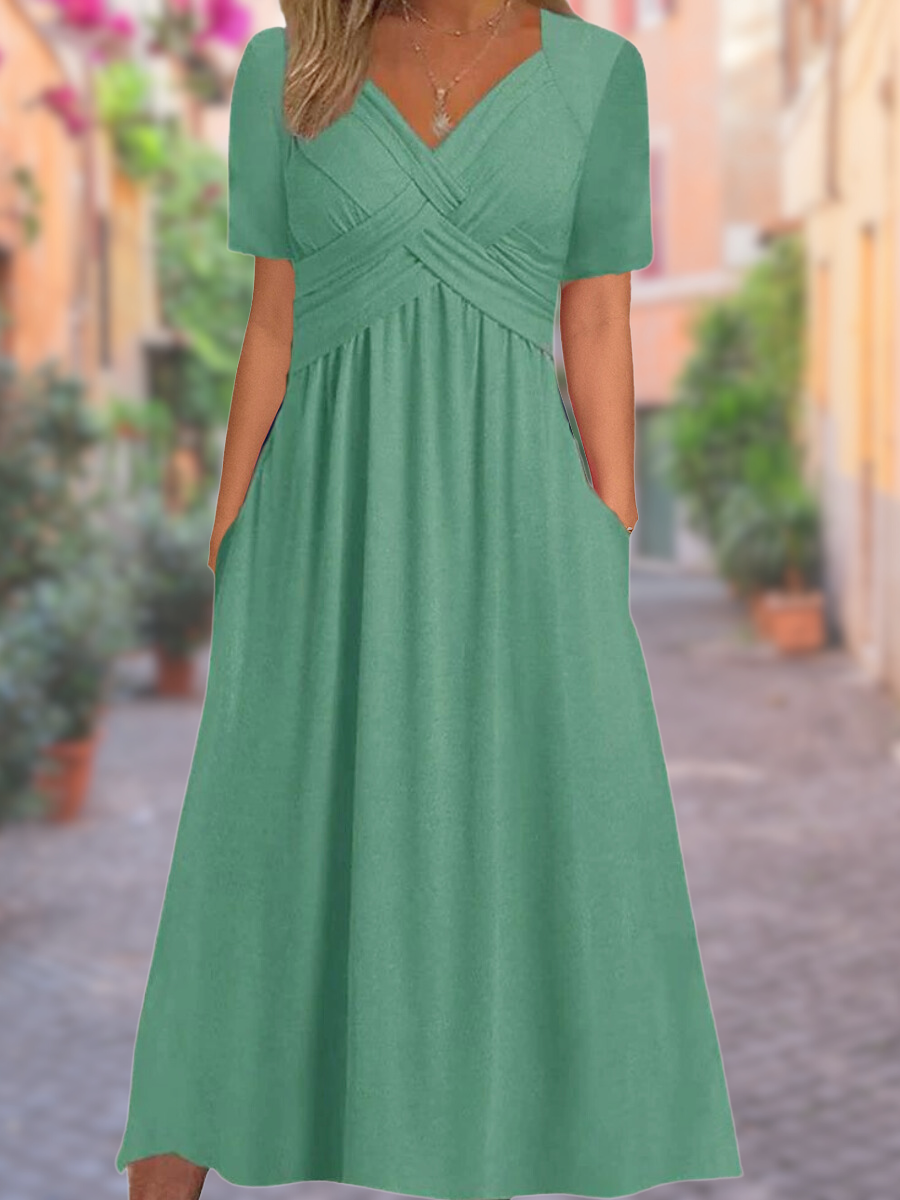 Neckline Summer Dress