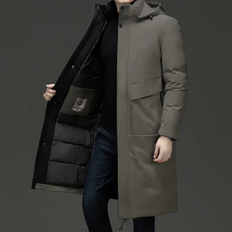 Mune | Men's Longline Parka with Hood and Insulated Lining