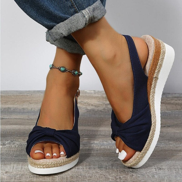 Mune Fashion | Orthopedic Peep-Toe Wedges