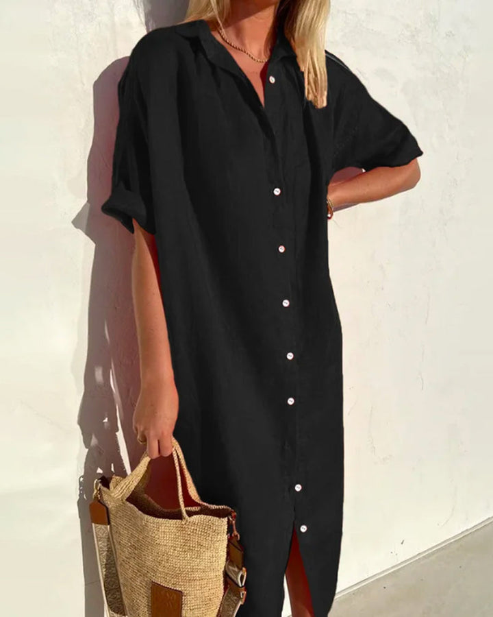 Cotton Shirt Dress