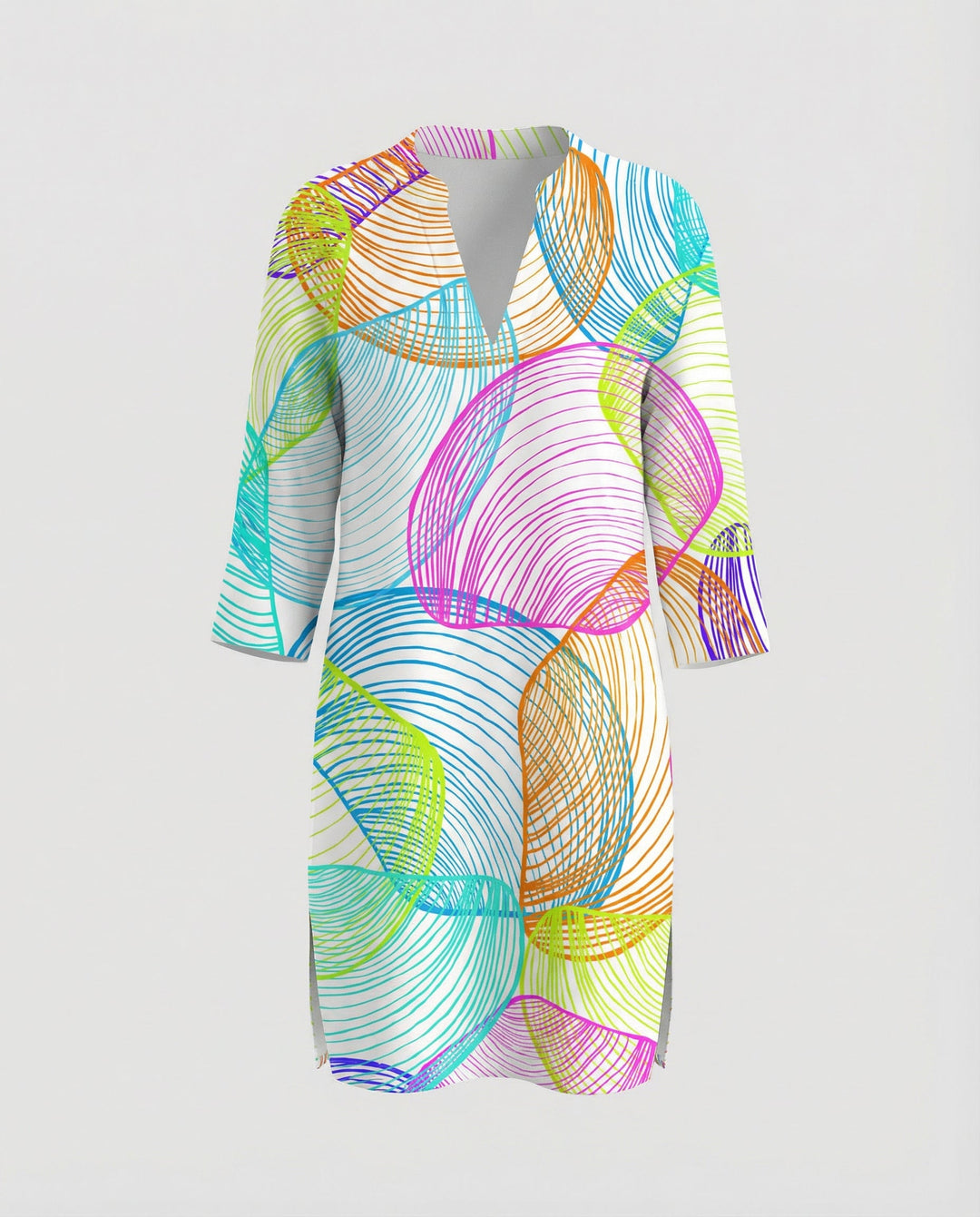 Long women's beach blouse