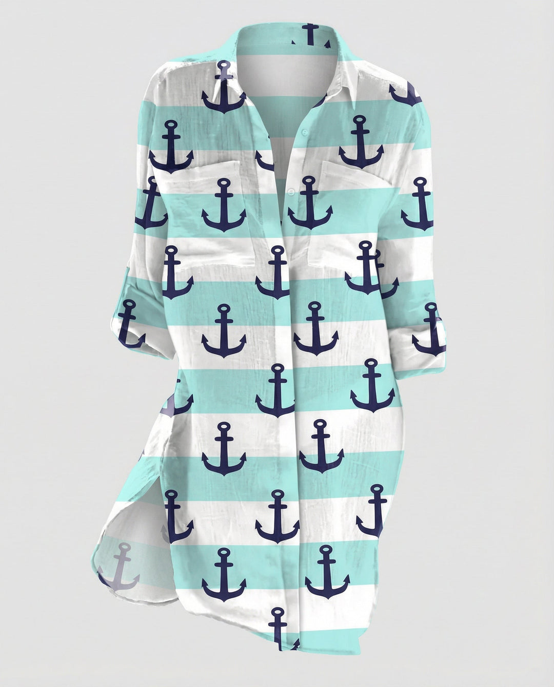 Long women's beach blouse