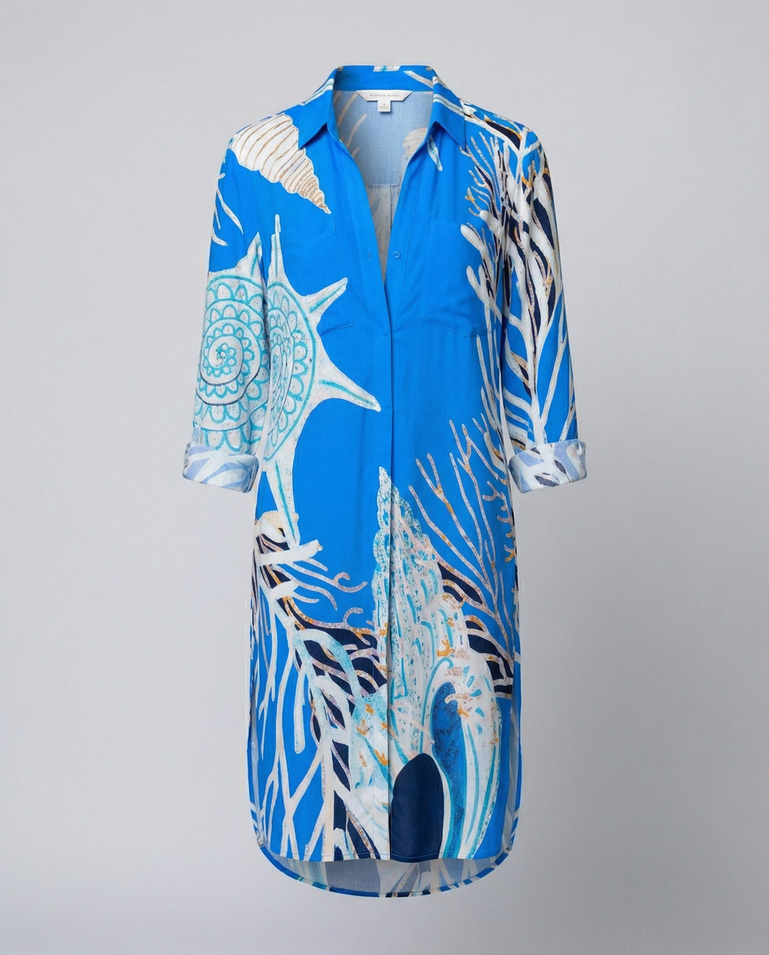 Long women's beach blouse