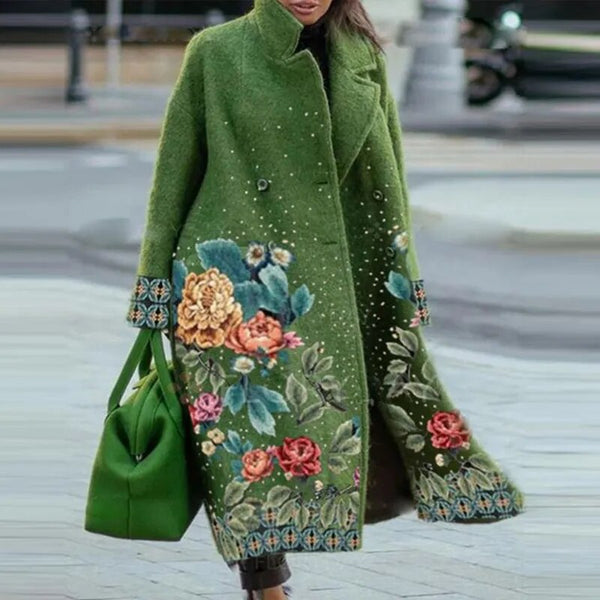 Mune | Elegant Coat with Floral Pattern