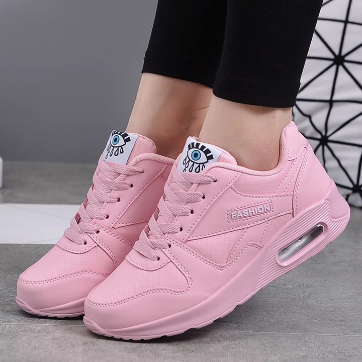 Mune | Pu Orthopedic Women's Sneakers with Black Eye Print