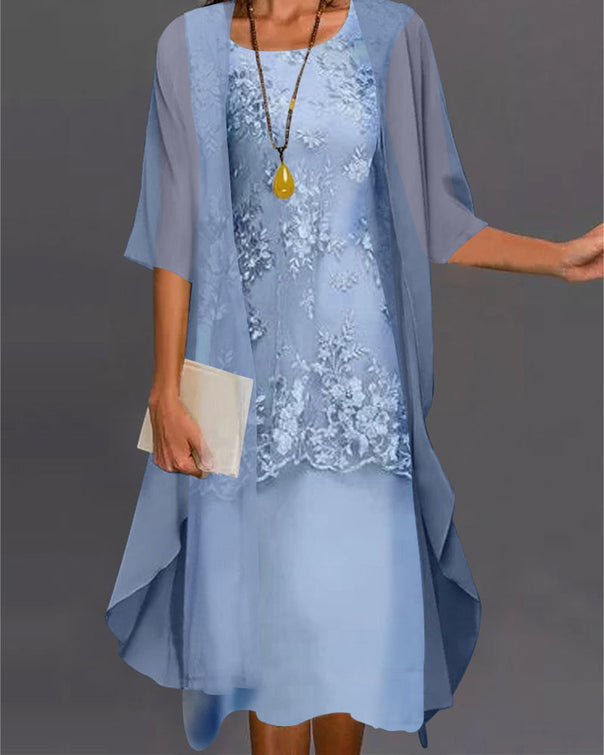 Mune Fashion | Elegant Chiffon Dress In Two Parts