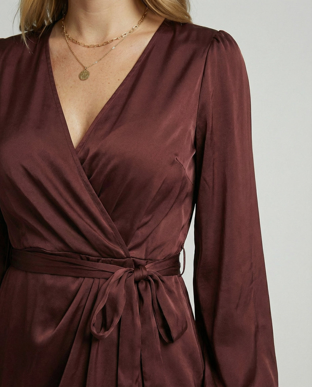Elegant Wrap Dress Women Midi | Heidi Fashion