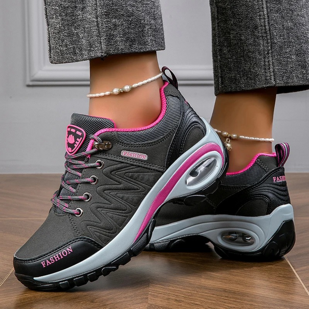 Waterproof colorful women's hiking shoes