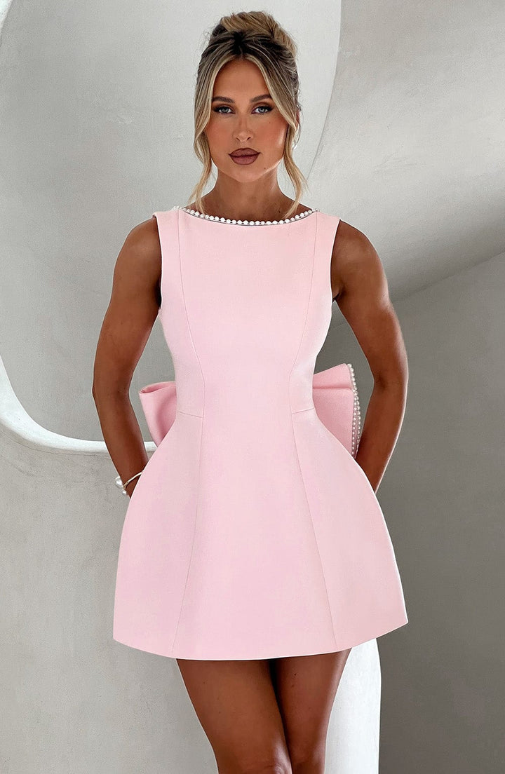 Women Wedding Guest Structured Mini Dress