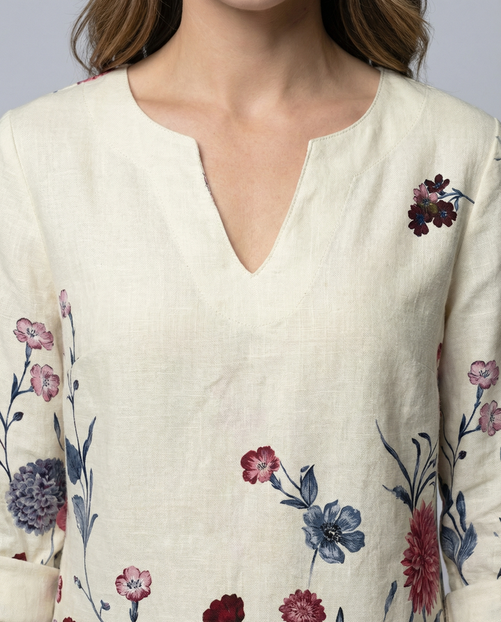 Elegant floral dress women's