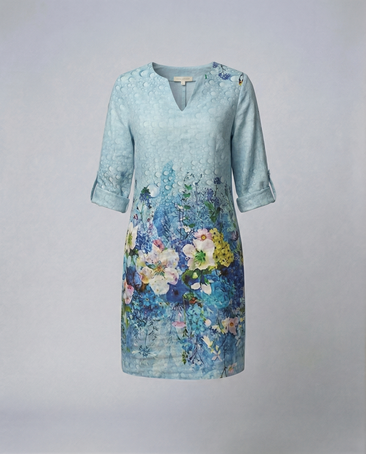 Elegant floral dress women's