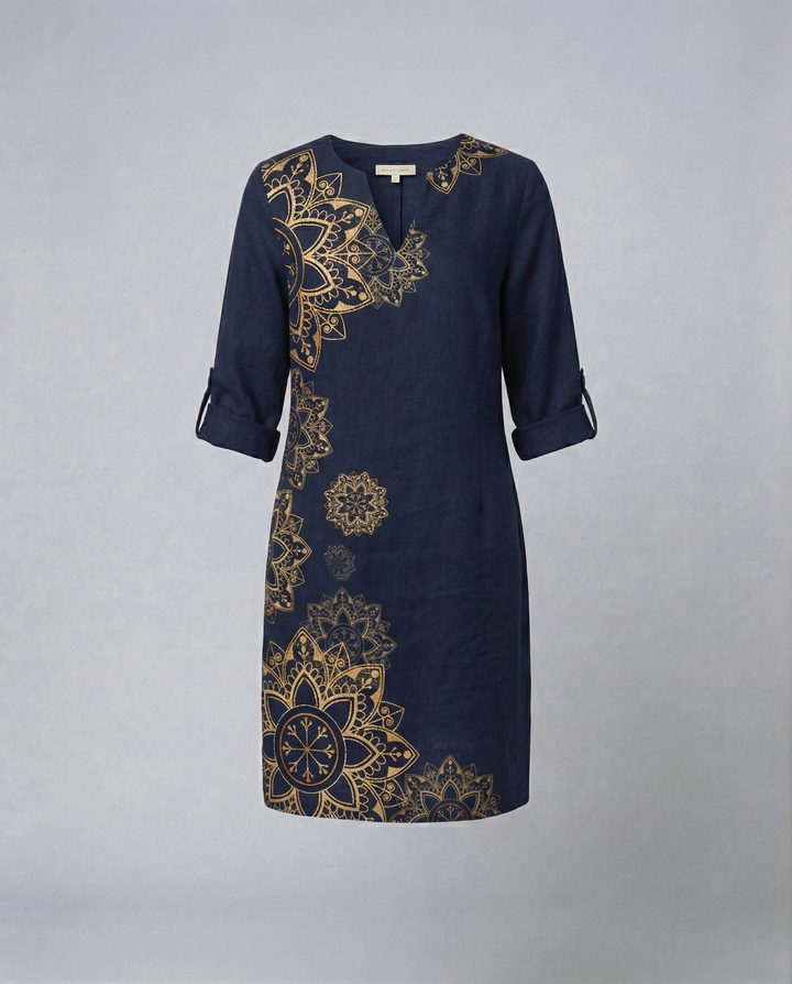 Elegant floral dress women's