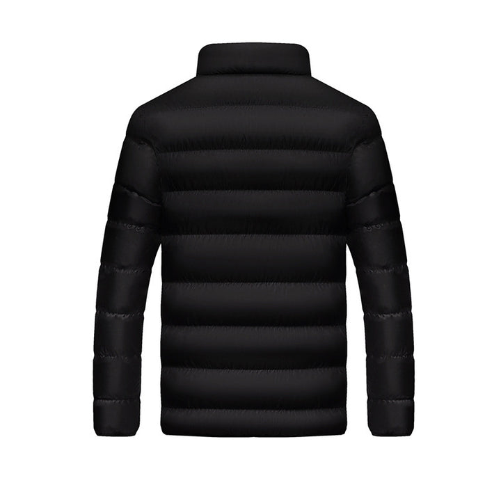 Men's quilted jacket, stand-up collar, padded, for leisure