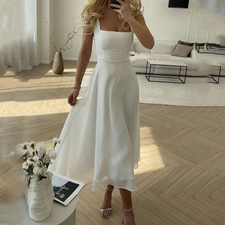 Mune Fashion | Women's Fashion, Elegant, Sleeveless, Solid Color Dresses