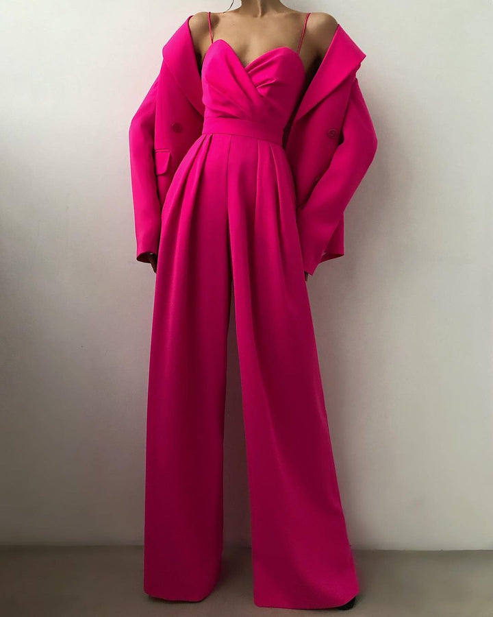 Mune | Women's Elegant Flowing Jumpsuit with Spaghetti Straps for Festive Occasions