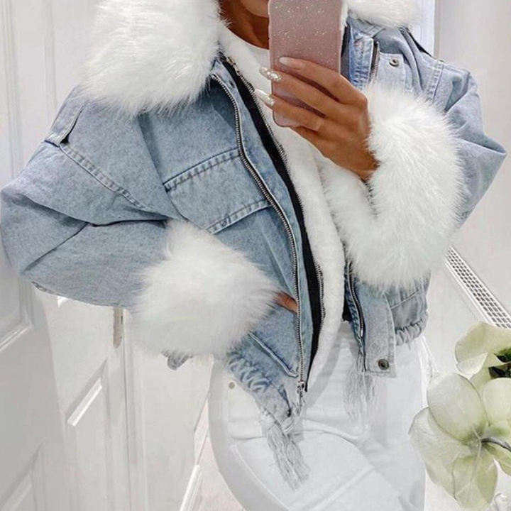Mune | Winter Jacket Made Of Denim for Women