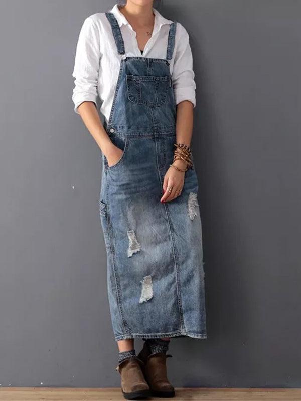 Mune | Casual Denim Spaghetti Dress