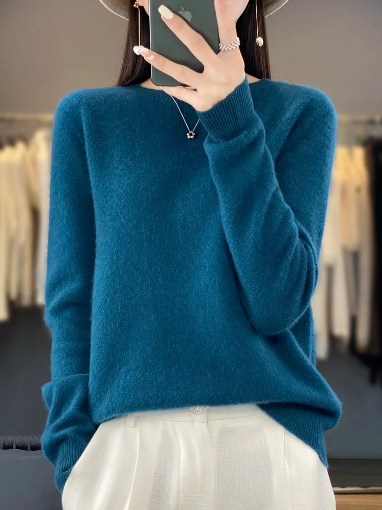 Mune | Cashmere Sweater Women Round Neck Soft and Elegant Knit Sweater