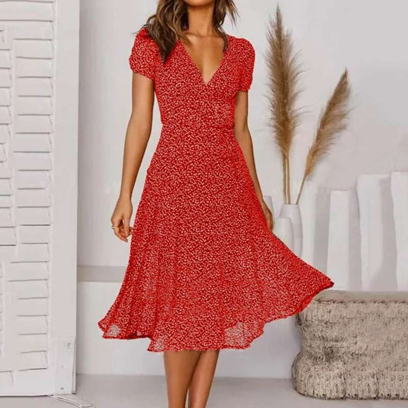 Comfortable casual midi dress