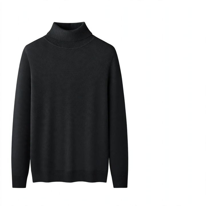 Men's turtleneck sweater, lined