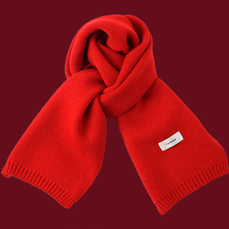Warmer knitted scarf for women and men