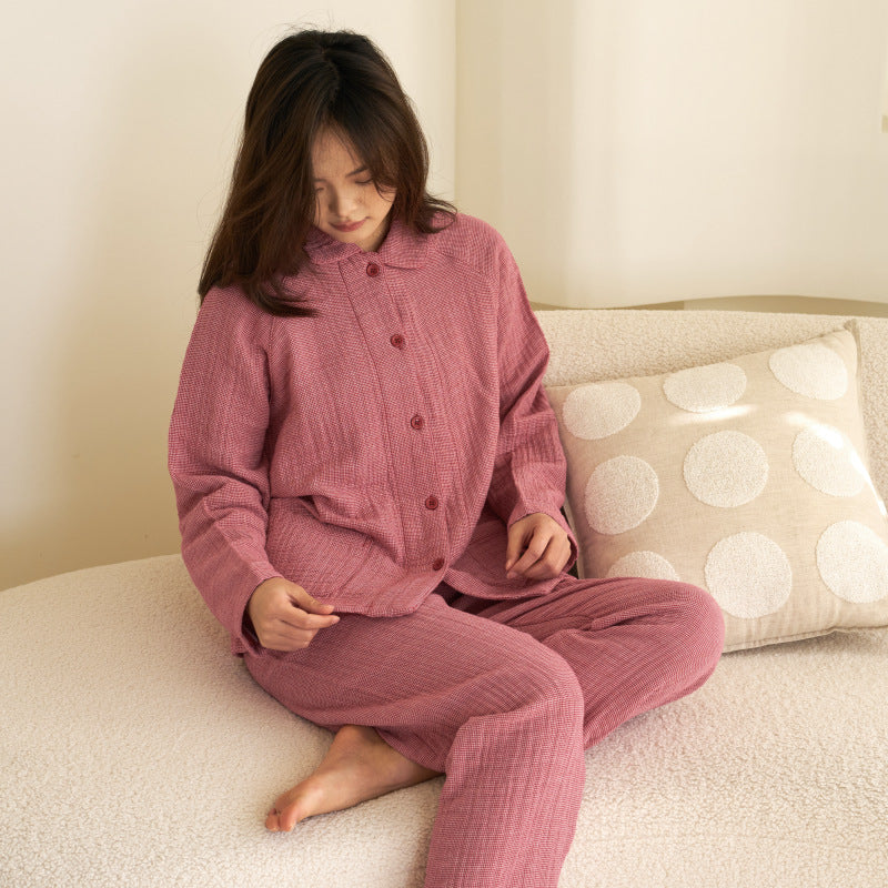 Unisex-house suit, 4-layer cotton gauze, soft
