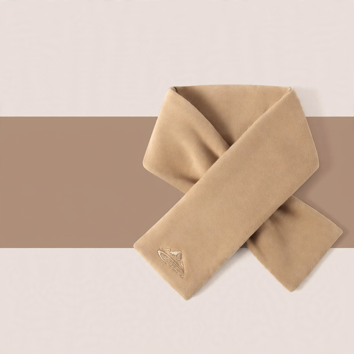 Warmer knit loop scarf for outdoor activities