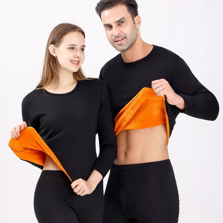 Thermal underwear set, insulated, for women and men