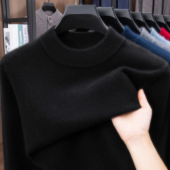 Men's wool sweater, 460g, warm and soft