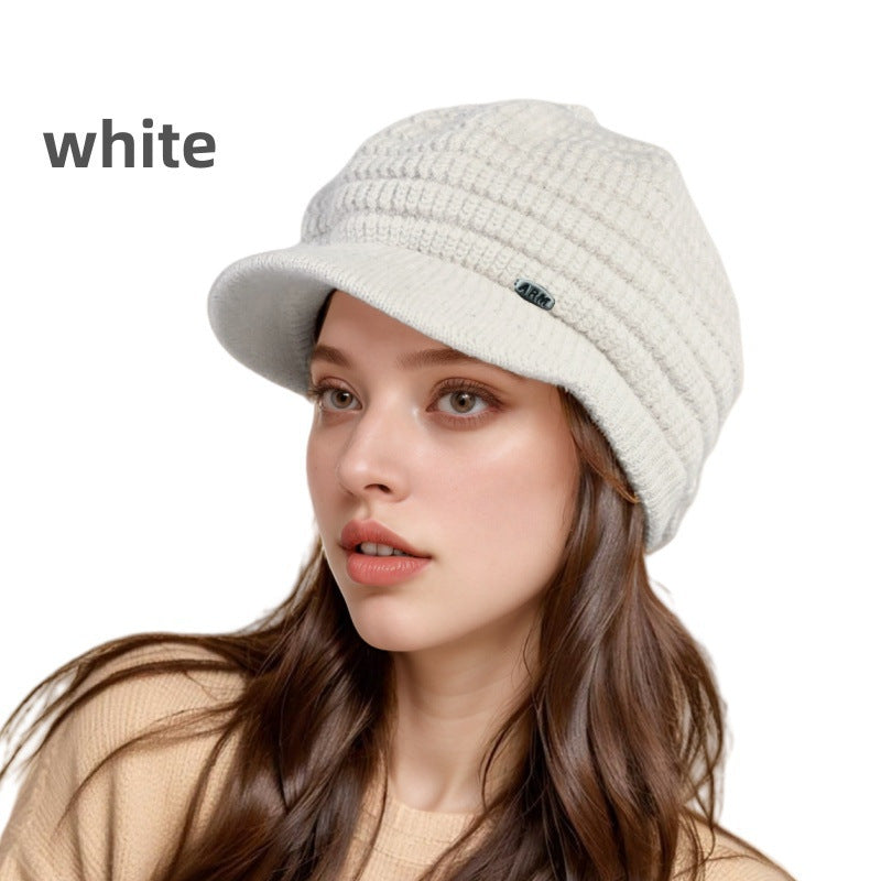 Women's Set: Knitted Beanie and Scarf for Winter