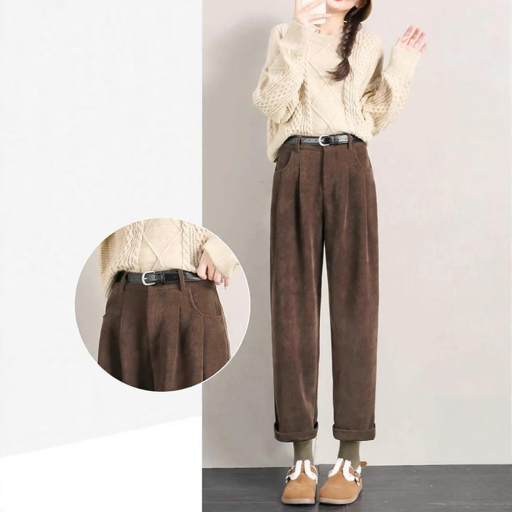 Kord-Harem pants for women, ankle length