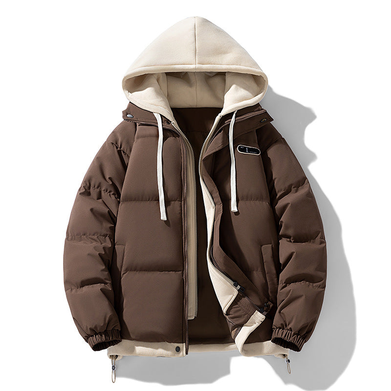Padded unisex winter jacket with hood