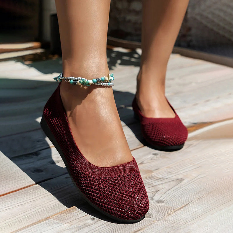 Casual Breathable Flat Shoes Mune Fashion